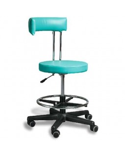 AR-Z69BF - стул врача c черной пластиковой основой и подножкой для ног