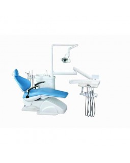 Azimut 200A MO - стоматологическая установка с нижней подачей инструментов, мягкой обивкой кресла и двумя стульями