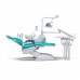 Azimut 400A Classic MO - стоматологическая установка с нижней подачей инструментов, мягкой обивкой кресла и двумя стульями
