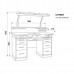 СРТ2Т - стол рабочий двухтумбовый 1680 мм, базовый вариант на 1 рабочее место