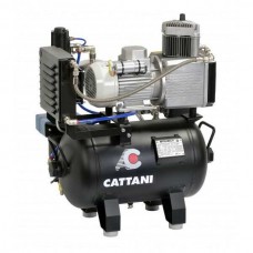 Cattani 30-67 - безмасляный компрессор для одной стоматологической установки, c осушителем, без кожуха, с ресивером 30 л, 67,5 л/мин