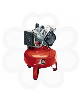 Cattani 50-160 - безмасляный компрессор для 2-х стоматологических установок, c осушителем, без кожуха, с ресивером 50 л, 160 л/мин