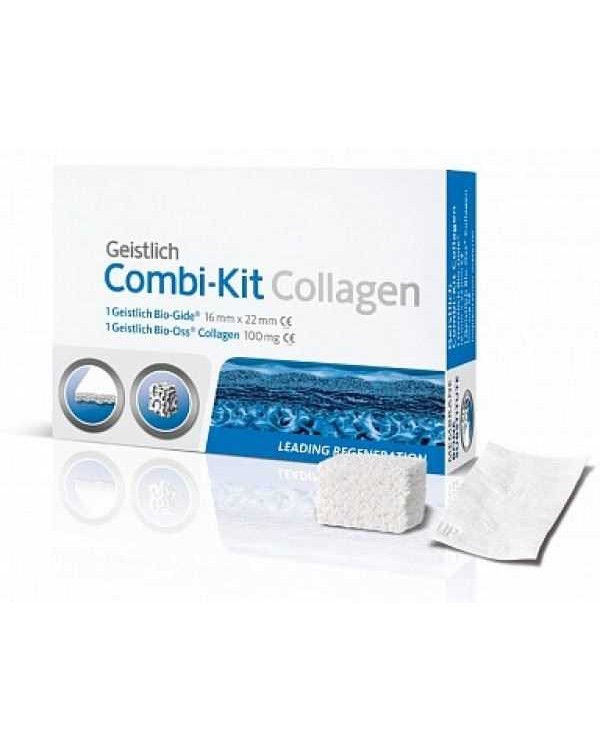 COMBI-KIT Collagen - набор для направленной костной регенерации: BIO-OSS Collagen 100 мг И BIO-GIDE 16х22 мм