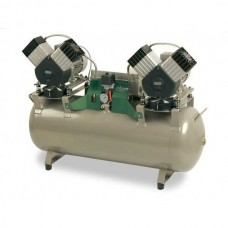 EKOM DK50 2X2V/110 - безмасляный компрессор для четырех стоматологических установок (270 л/мин)