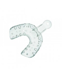 Hi-Tray Light Clear верхняя челюсть (большие) - слепочная ложка из прозрачного пластика (12 шт.)