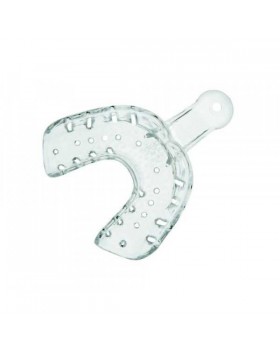 Hi-Tray Light Clear верхняя челюсть (средние) - слепочная ложка из прозрачного пластика (12 шт.)