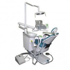 Legrin 530 - стоматологическая установка с верхней подачей инструментов, в комплекте стул врача и вакуумная помпа Mono Jet Beta