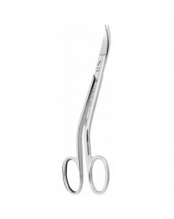 Ножницы для десны изогнутые по плоскости в области лезвия и в области ручки, 12,5 см.