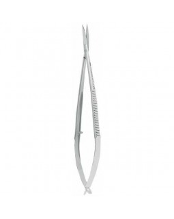 Ножницы для десны микрохирургические на защелке с тонкими щечками, 14,5 см.