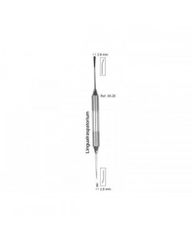 Распатор Lingual, ручка DELUXE, диаметр 10 мм, 2,8-2,8 мм