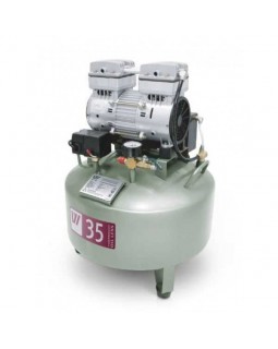W-602 - безмасляный компрессор для одной стоматологической установки с ресивером 35 л (60 л/мин)