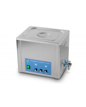 BTX-600 10L P - ультразвуковая мойка с режимом частотной модуляции и краном для слива воды, корпус из нержавеющей стали, 10 л