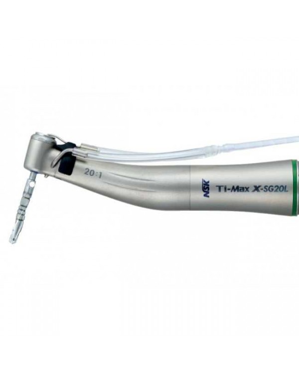 Ti-Max X-SG20L - наконечник угловой хирургический, внешнее и внутреннее охлаждение, 20:1, с оптикой