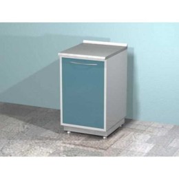 AR-05 - металлическая тумба с распашной металлической дверью и двумя металлическими полками