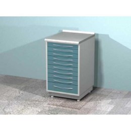 AR-07 - металлическая тумба с одиннадцатью выдвижными ящиками