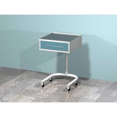 AR-31.2 - передвижной столик с одним выдвижным ящиком, сверху стекло (на круглой ноге) AR-31.2 - передвижной столик с одним выдвижным ящиком, сверху стекло (на круглой ноге)