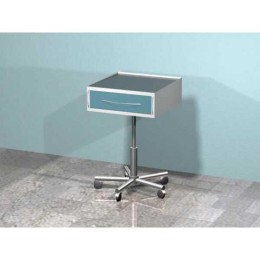 AR-31.3 - передвижной столик с одним выдвижным ящиком, сверху стекло (с возможностью регулировки высоты)