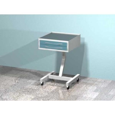 AR-32.1 - передвижной столик с двумя выдвижными ящиками, сверху стекло (на квадратной ноге) AR-32.1 - передвижной столик с двумя выдвижными ящиками, сверху стекло (на квадратной ноге)