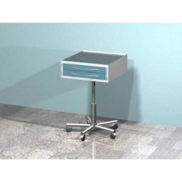 AR-32.3 - передвижной столик с двумя выдвижными ящиками, сверху стекло (с возможностью регулировки высоты)