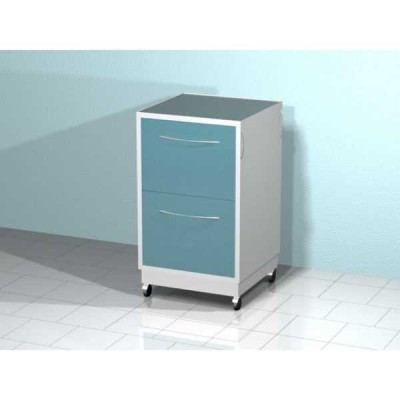 AR-40 - передвижная тумба с двумя выдвижными ящиками, сверху стекло, сбоку ручка AR-40 - передвижная тумба с двумя выдвижными ящиками, сверху стекло, сбоку ручка