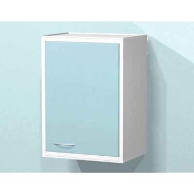 AR-55 - металлическая тумба навесная с распашной металлической дверью, двумя стеклянными полками AR-55 - металлическая тумба навесная с распашной металлической дверью, двумя стеклянными полками