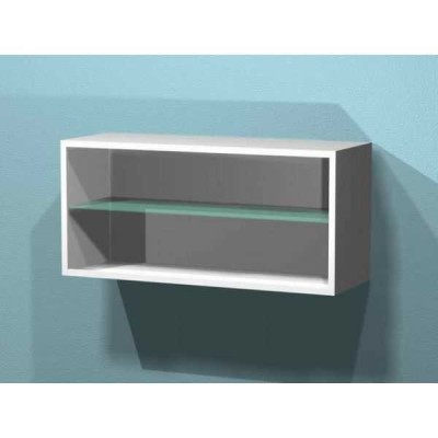 AR-58 - металлическая тумба навесная со стеклянной полкой AR-58 - металлическая тумба навесная со стеклянной полкой