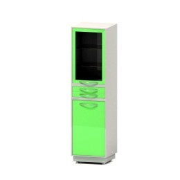 AR-68 - шкаф закрытого типа, металл в полимере, 3 секции, 2 выдвижных ящика