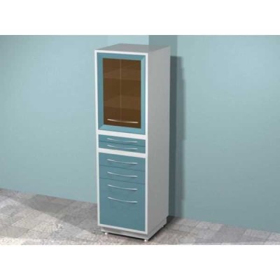 AR-69C - шкаф с распашной застекленной дверью, двумя стеклянными полками, шестью выдвижными ящиками, бактерицидной лампой Philips AR-69C - шкаф с распашной застекленной дверью, двумя стеклянными полками, шестью выдвижными ящиками, бактерицидной лампой Philips