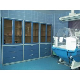 AR-80 - шкаф с четырьмя распашными застекленными дверями, четырьмя стеклянными полками