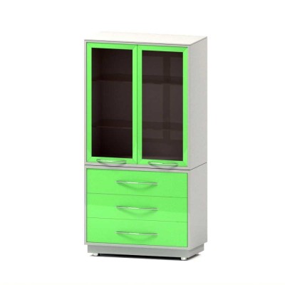 AR-90 - шкаф закрытого типа, металл в полимере, 2 секции, 3 выдвижных ящика AR-90 - шкаф закрытого типа, металл в полимере, 2 секции, 3 выдвижных ящика