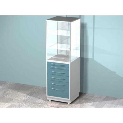 AR-92 - шкаф с распашной застекленной дверью, двумя стеклянными полками, четырьмя выдвижными ящиками, стеклянная дверь с замком AR-92 - шкаф с распашной застекленной дверью, двумя стеклянными полками, четырьмя выдвижными ящиками, стеклянная дверь с замком