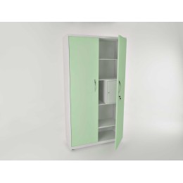 AR-C224 - шкаф закрытого типа с сейфом, металл в полимере, 4 полки