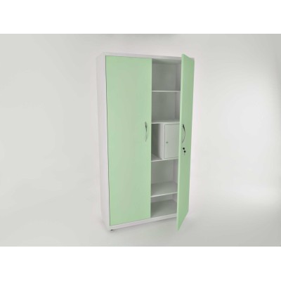 AR-C224 - шкаф закрытого типа с сейфом, металл в полимере, 4 полки AR-C224 - шкаф закрытого типа с сейфом, металл в полимере, 4 полки