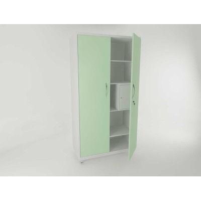 AR-C225S - шкаф закрытого типа на ножках с сейфом, металл в полимере, 4 полки AR-C225S - шкаф закрытого типа на ножках с сейфом, металл в полимере, 4 полки