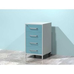 AR-X02 - металлическая тумба с четырьмя выдвижными ящиками, с замком