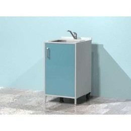 AR-X04 - металлическая тумба с распашной металлической дверью, мойкой и смесителем