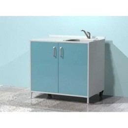 AR-X26 - металлическая тумба с двумя распашными металлическими дверями, правой мойкой и смесителем
