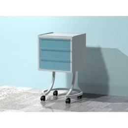 AR-X33.1 - передвижной столик с тремя выдвижными ящиками (на круглой ноге)