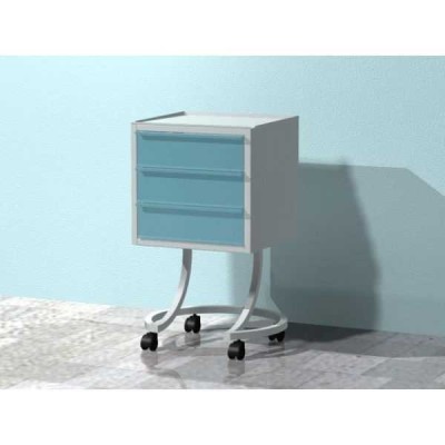 AR-X33.1 - передвижной столик с тремя выдвижными ящиками (на круглой ноге) AR-X33.1 - передвижной столик с тремя выдвижными ящиками (на круглой ноге)