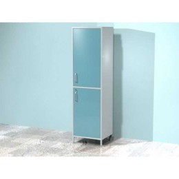 AR-X71 - шкаф с двумя распашными металлическими дверями с замками, тремя металлическими полками