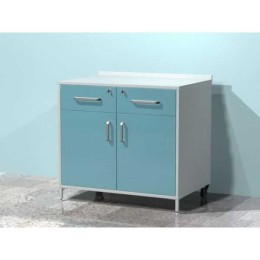 AR-XL12 - металлическая тумба с двумя выдвижными ящиками с замками, двумя распашными металлическими дверями, металлической полкой