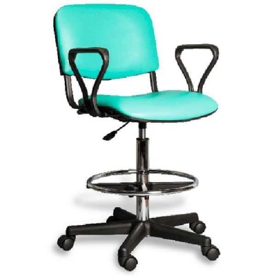 AR-Z31BF - стул лабораторный c черной пластиковой основой и подножкой для ног AR-Z31BF - стул лабораторный c черной пластиковой основой и подножкой для ног