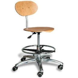 AR-Z71XF - стул лабораторный (зубного техника) с металлической крестовиной и подножкой для ног