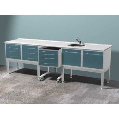 ARKODENT-TS01 - комплект мебели для стоматологического кабинета, на высоких опорах ARKODENT-TS01 - комплект мебели для стоматологического кабинета, на высоких опорах