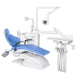Azimut 100A - стоматологическая установка с верхней подачей инструментов и двумя стульями