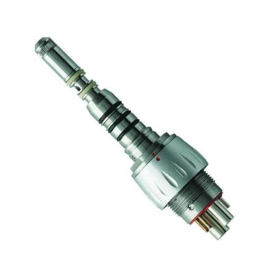 Быстросъёмный переходник стандарта KaVo с регулятором спрея (6-ти канальное соединение) Быстросъёмный переходник стандарта KaVo с регулятором спрея (6-ти канальное соединение)