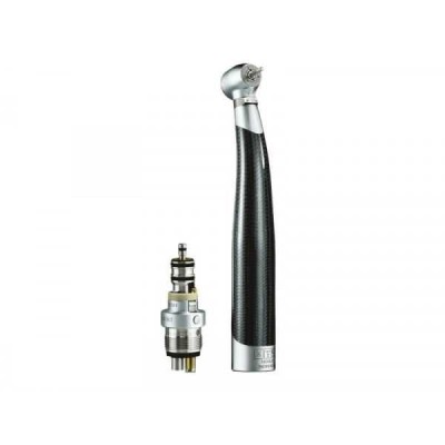 Bora L Blackline - турбинный наконечник с LED подсветкой, керамическими подшипниками, кнопочным зажимом и переходником Unifix Bora L Blackline - турбинный наконечник с LED подсветкой, керамическими подшипниками, кнопочным зажимом и переходником Unifix