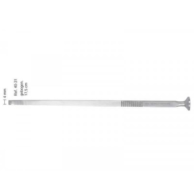 Долото хирургическое изогнутое, рабочая часть 4мм, 17,5 мм Долото хирургическое изогнутое, рабочая часть 4мм, 17,5 мм