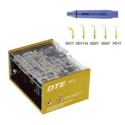 DTE-V3 - встраиваемый ультразвуковой скалер, съемный автоклавируемый наконечник, 5 насадок в комплекте DTE-V3 - встраиваемый ультразвуковой скалер, съемный автоклавируемый наконечник, 5 насадок в комплекте