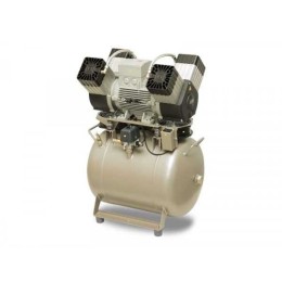 EKOM DK50 4VR/50 (4VR/50S) - компрессор для 4-x стоматологических установок без осушителя, с ресивером 50 л (270 л/мин)
